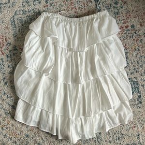 Ruffle Romper - White